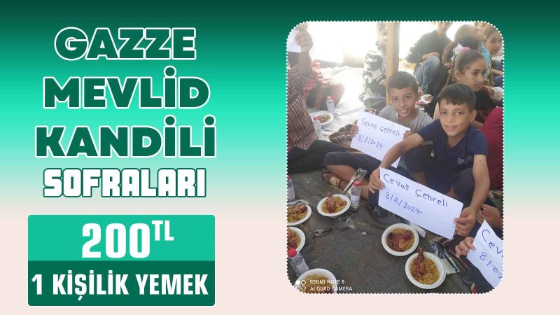 Gazze Mevlid Kandili Yemeği